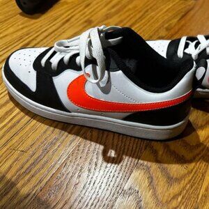 Nike Court Borough Low 2 GS White Total Orange